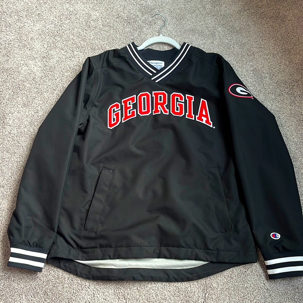 Retro Champion Georgia University Wind breaker